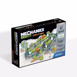 Geomag - Mechanics Gravity Loops & Turns - Educational and Creative Game for Children - Magnetic Building Blocks, Circuit wit ...