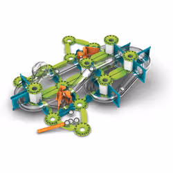Geomag - Mechanics Gravity Loops & Turns - Educational and Creative Game for Children - Magnetic Building Blocks, Circuit with Magnetic Blocks,
