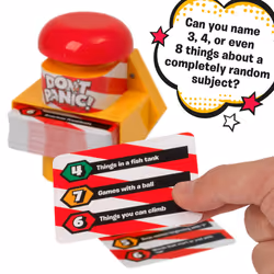 IDEAL | Don't Panic: The quick thinking naming board game! | Family Games | For 2+ Players | Ages 8+