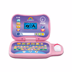 VTech Toddler Tech Laptop, Pink Interactive Educational Computer Toy, 20 Games for Pre-School Children, Learn Alphabet, Lette ...