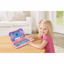 VTech Toddler Tech Laptop, Pink Interactive Educational Computer Toy, 20 Games for Pre-School Children, Learn Alphabet, Letters, Shapes, Numbers,