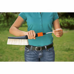 GARDENA Hand washing brush, large: hand scrubbing brush for hard to reach places, for sensitive surfaces, smooth regulation (984-20)