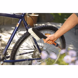 GARDENA Hand washing brush, large: hand scrubbing brush for hard to reach places, for sensitive surfaces, smooth regulation (984-20)