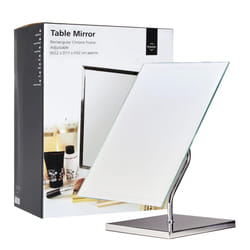 Premier Housewares Large Rectangle Free Standing Adjustable Mirror - Chrome?