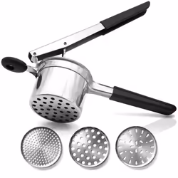 Andrew James Professional Potato Ricer, Stainless-Steel Heavy-Duty Potato Masher Perfect for Mashed Potatoes | Food Press, Ba ...