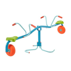TP Toys Spiro Spin Seesaw - Bouncing SeeSaw And Spin - Outdoor SeeSaw For Kids, Padded Feet To Protect Floors, Angled Handlebars, Ground Stakes,