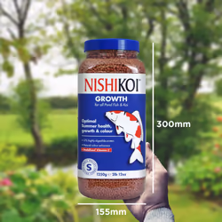 Nishikoi Growth Complete Food for Koi and Pond Fish - Small Pellets - 1250g