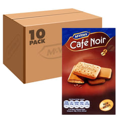 McVitie's Caf? Noir Coffee Flavoured Biscuits, Rich Coffee Taste, 175 g (Pack of 10)