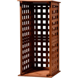 Dobar? Green Label 29097 FSC Firewood Rack - Compact Solid Wood Firewood Shelter, 0.08 m?, 39 x 39 x 85 cm, Brown