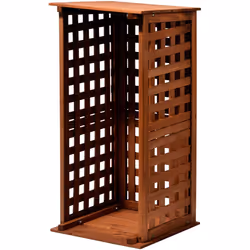 Dobar? Green Label 29097 FSC Firewood Rack - Compact Solid Wood Firewood Shelter, 0.08 m?, 39 x 39 x 85 cm, Brown