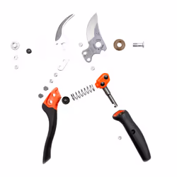 Bahco PXR-M3 Bypass Secateurs with Medium Revolving Handle Cutting Head, Multi-Colour, Size 3