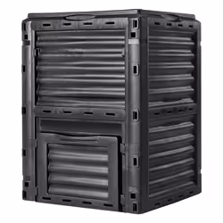VEVOR Garden Compost Bin 80 Gal, BPA Free Composter, Large Capacity Outdoor Composting Bin with Top Lid and Bottom Door, Easy ...