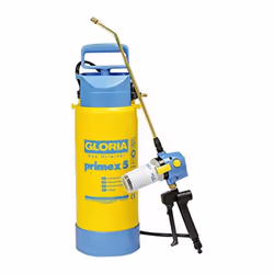 Gloria Pressure Sprayer with Dose Primex 5 with Click and Go Refill, Yellow