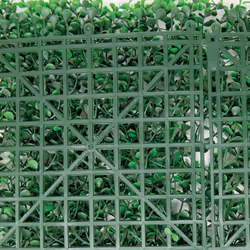 Synthetic panel hedge for vertical garden wall Buxus Intense verde intenso