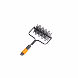 "Fiskars Lawn Spiker, Tool Head Compatible with All QuikFit Handles, Width: 17 cm, steel, Black/Orange, 1000689"