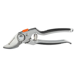 Gardena Premium Secateurs B+/L: Premium Bypass Branch Pruner for Thick Branches and Twigs, Robust Aluminium Grips, Replaceable Blade, Maximum Cutting