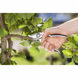 Gardena Premium Secateurs B+/L: Premium Bypass Branch Pruner for Thick Branches and Twigs, Robust Aluminium Grips, Replaceable Blade, Maximum Cutting