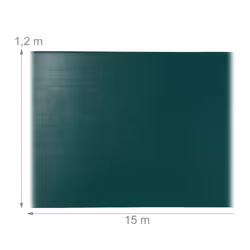 Relaxdays Fence Netting, Privacy Shield For Fences & Railing, HDPE Net, UV-resistant, Weatherproof, 1.2 x 15 m, Green
