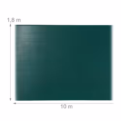 Relaxdays Fence Netting, Privacy Shield for Fences & Railing, HDPE Net, UV-Resistant, Weatherproof, 1.8 x 10 m, Green