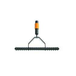 Fiskars QuikFit Aerator Rake, Tool Head, Width: 37 cm, Black/Orange, 1000655