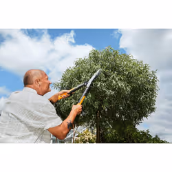 Fiskars PowerGear X Hedge Shear HSX92, Non-stick coating, Steel blades, Length: 63 cm, Black/Orange, 1023631