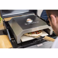 La Hacienda 56294 BBQ Pizza Oven Stainles Outdoor Heating, Stainless Steel