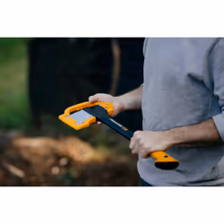 Fiskars Splitting Axe S X11, 1.1 kg, Incl. Storage and Carrying Case, Length: 44 cm, Non-stick Coating, Steel Blade/Fibreglass Handle, Black/Orange,