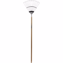 Spear & Jackson 4812FR Traditional Stainless Flexo Lawn Rake, silver