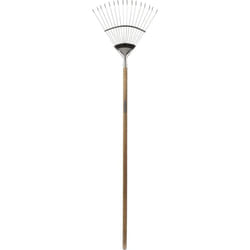 Spear & Jackson 4812FR Traditional Stainless Flexo Lawn Rake, silver