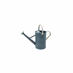 Kent & Stowe 4.5 Litre Vintage Stone Grey Watering Can, Galvanised Steel Can for Daily Watering, Classic English Style Jug wi ...
