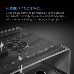 AC Infinity Humidity Dome, Germination Kit with Sturdy Drip Tray, 5x8 Cell Seedling Tray, and Vented Height Extension Panels, for Seed Starting,