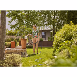 Gardena Liano Xtreme 1/2 inch, 10m set: Extremely robust textile garden hose, for indoor water taps, with PVC inner tube, lightweight,