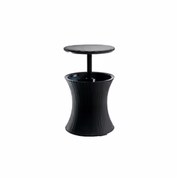 Keter Pacific Rattan Style Outdoor Cool Bar Ice Cooler Table Garden Furniture - Anthracite