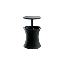 Keter Pacific Rattan Style Outdoor Cool Bar Ice Cooler Table Garden Furniture - Anthracite