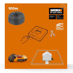 Worx WA0178 100 m Perimeter Wire for Black Roid M?hroboter