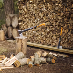 Fiskars Splitting Axe XL X25, 2.5 kg, incl. storage and carrying case, Length: 77 cm, Non-stick high Steel blade covering/fibreglass handle,