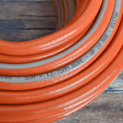 Faithfull FAIHOSE50PRE 50M (164 ft) Prestige Heavy-Duty Reinforced PVC Garden Hose 12.7 mm (1/2 Inch) Diameter, Orange