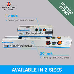 Evolution Aqua Pond Dechlorinator for Fish Ponds ? Activated Carbon Chlorine Remover Garden Hose Inline Water Filter for Pond Tap Water Treatment /