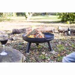 PITTSBURGH INDUSTRIAL FIREPIT SMALL, Oiled Steel