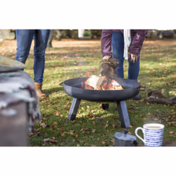 PITTSBURGH INDUSTRIAL FIREPIT SMALL, Oiled Steel
