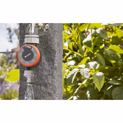 Gardena Water Timer: Automatic timer for faucets 26.5 mm (3/4 inch) or 33.3 mm (G1), flexible watering time (5-120 min), easy insertion thanks to