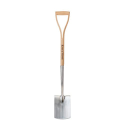 Kent & Stowe Garden Life Stainless Steel Digging Spade, Light and Compact Traditionally-Styled Garden Tool, All Year Round Made from Stainless Steel