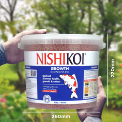 Nishikoi Growth Complete Food for Koi and Pond Fish - Medium Pellets - 2.5kg