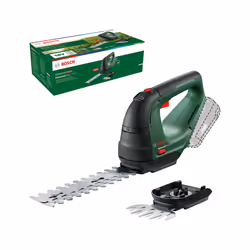 Bosch Cordless AdvancedShear 18V-10 (Without, 18 Volt System, cuts up to 85 m? per Battery Charge, with Shrub and Grass Shear ...