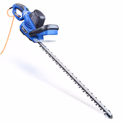 Hyundai 680w 610mm Corded Electric Hedge Trimmer Pruner, Rotatable Handle, 10m Power Cord, Handle Branches Up to 24mm in Diam ...