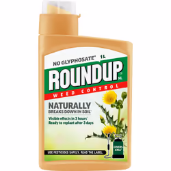 Roundup Naturals Weed Killer, Concentrate (Glyphosate-Free), 1 Litre