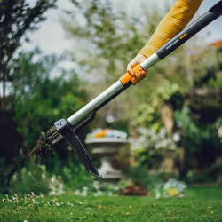 Fiskars SmartFit Weed Puller Telescopic, Length: 1 - 1.19 m, Stainless Steel Handle/Plastic Handle, Black/Orange, 1020125