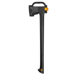 Fiskars Felling Axe L, Solid, With protective cover, Non-stick coated, Steel/Plastic and Glass fibre handle, Black/Orange, A18, Length: 6.5 cm, 1.6