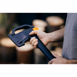 Fiskars Splitting Axe L, Solid, With protective cover, Non-stick coated, Steel/Plastic and Glass fibre handle, Black/Orange, A19, Length: 6.5 cm, 1.6