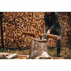 Fiskars Splitting Axe XL, Solid, With protective cover, Non-stick coated, Steel/Plastic and Glass fibre handle, Black/Orange, A26, Length: 92 cm, 2.6
